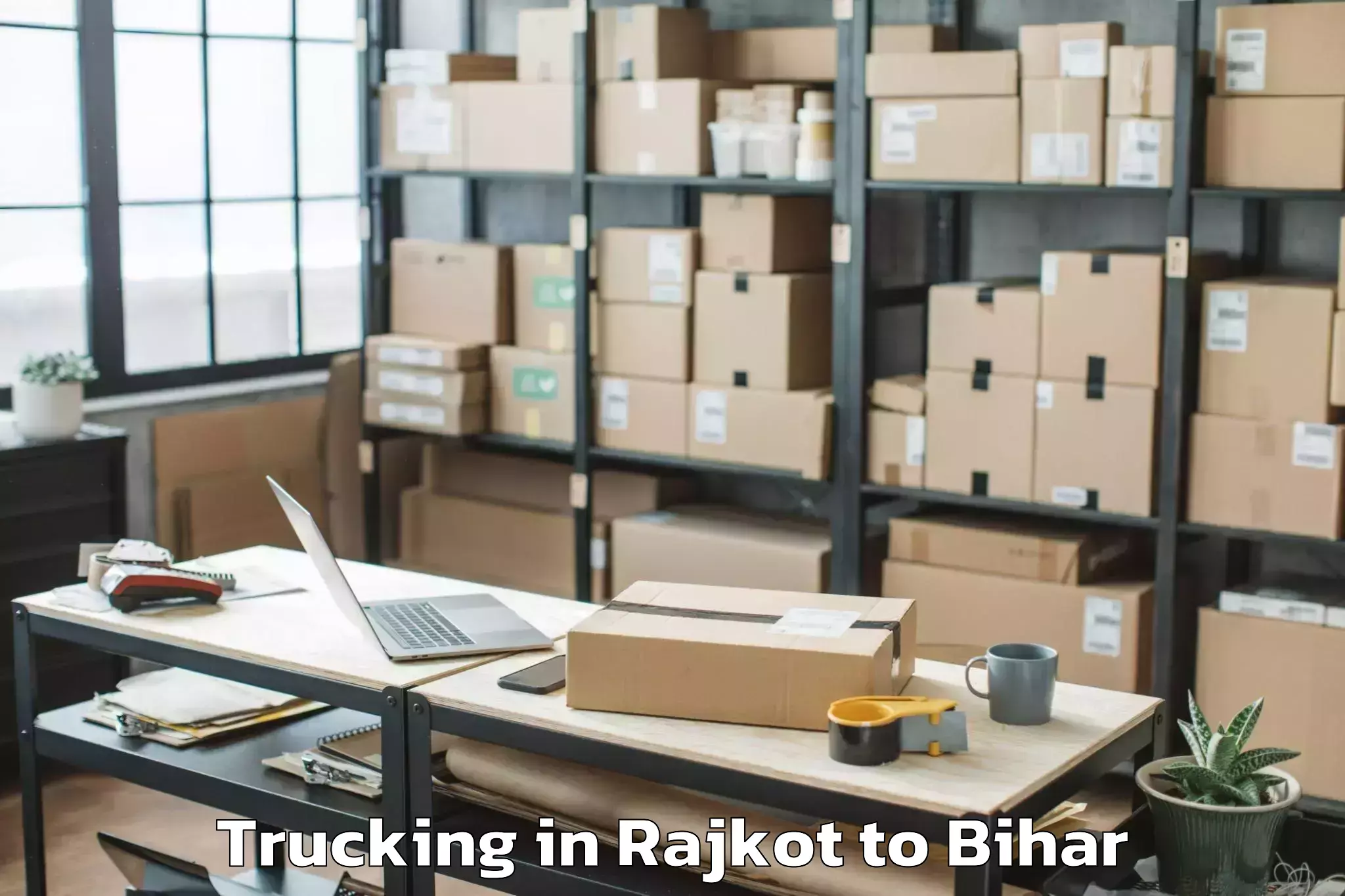 Top Rajkot to Nabinagar Trucking Available